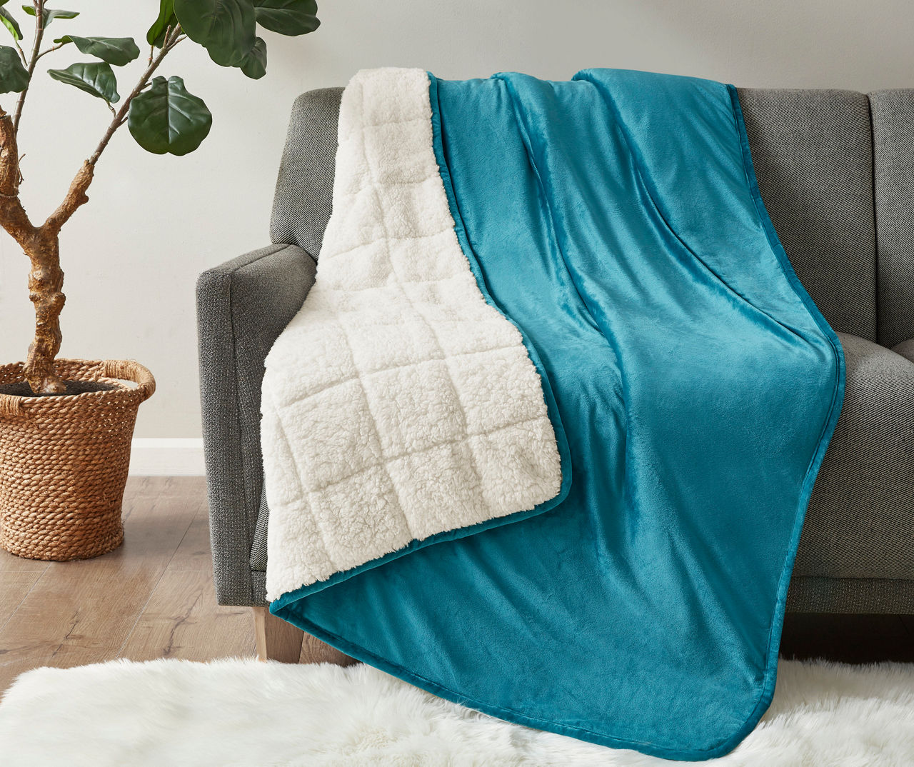 Velvet Berber Weighted Blanket Big Lots