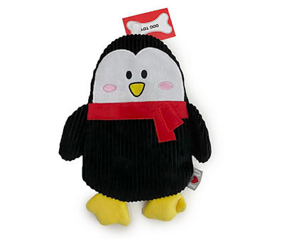Flat Penguin Plush Squeaker Pet Toy