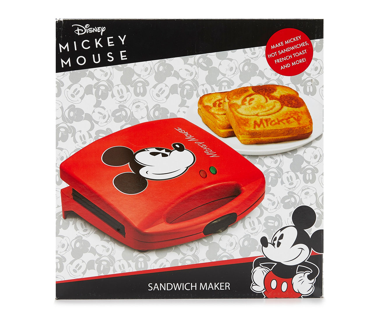 Disney Mickey Mouse Waffle Maker, Red