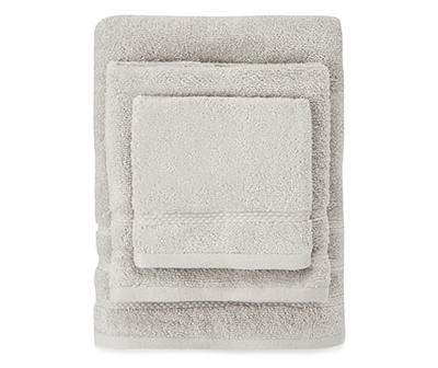 Real Living Gray 6 Piece Bath Towel Set, Bathroom Towels And Rug Sets