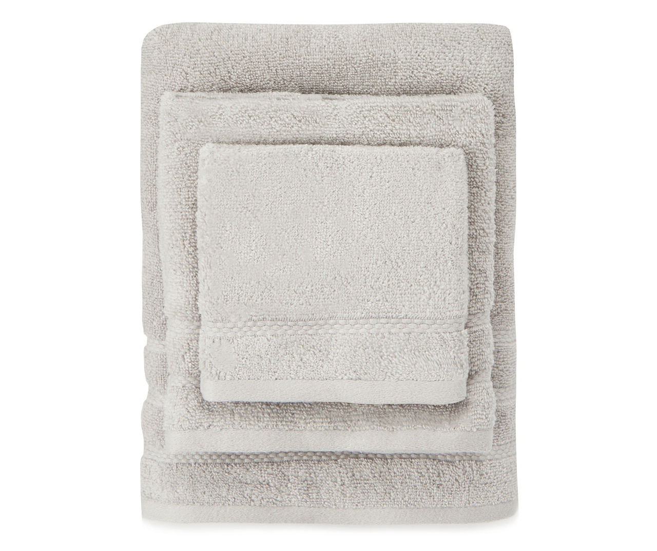 Gray 6-Piece Bath Towel Set
