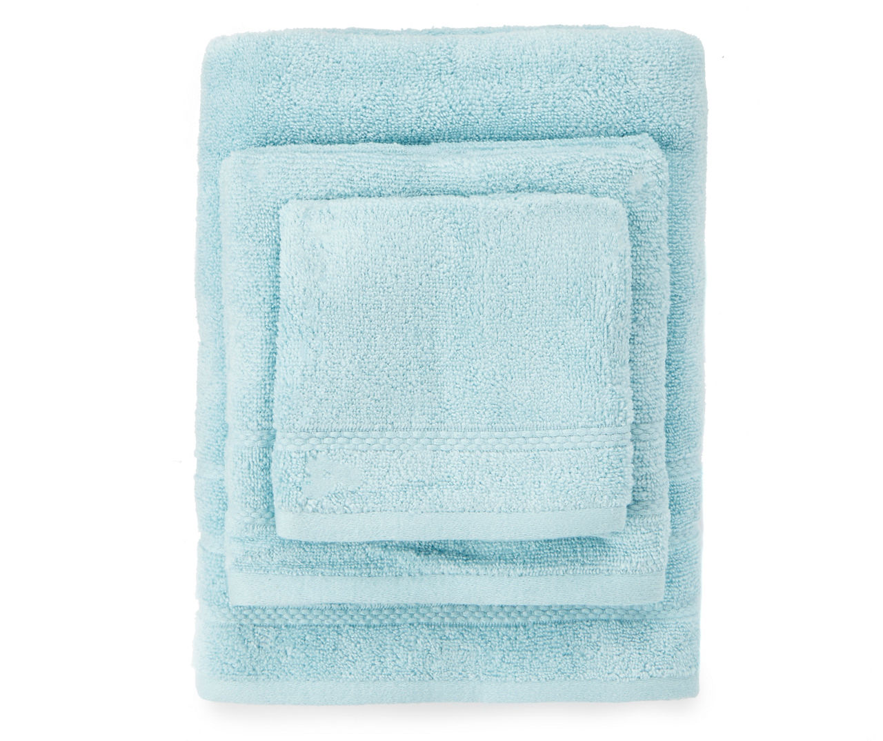 Aqua 6-Piece Bath Towel Set