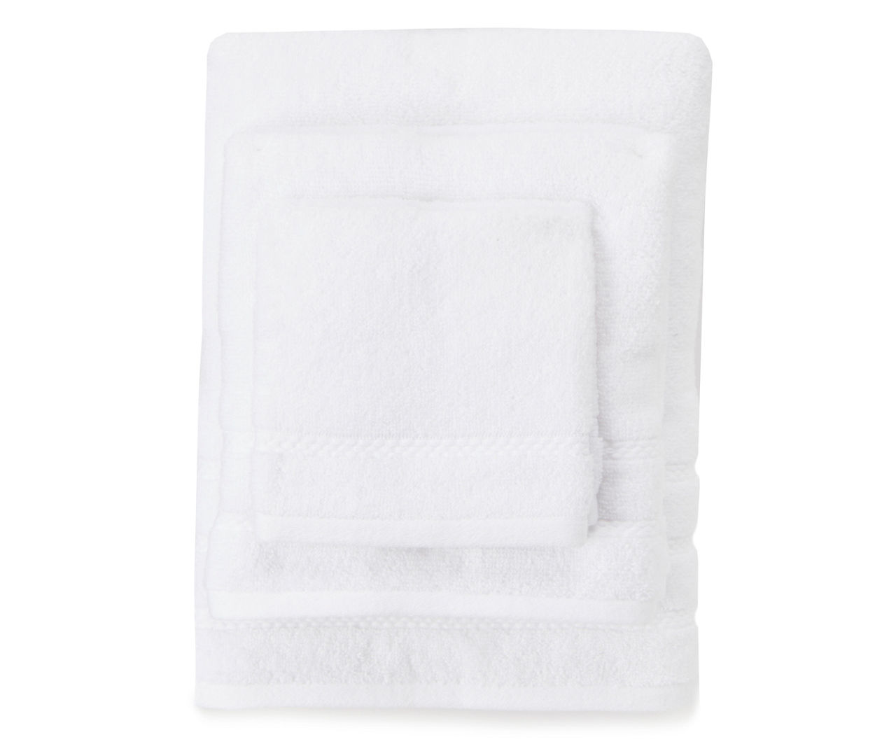 White 6-Piece Bath Towel Set