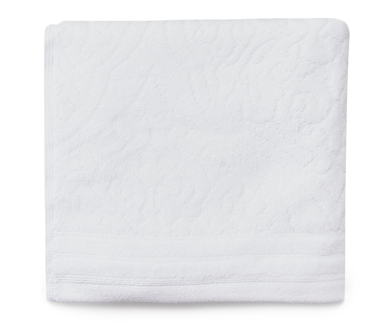 White Egyptian Cotton Jacquard Hand Towel