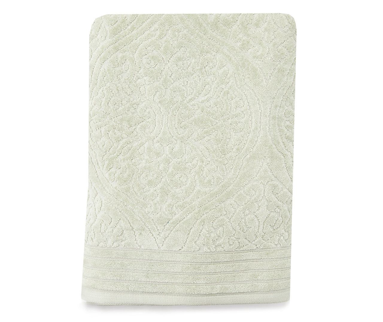 Sage Egyptian Cotton Jacquard Bath Towel