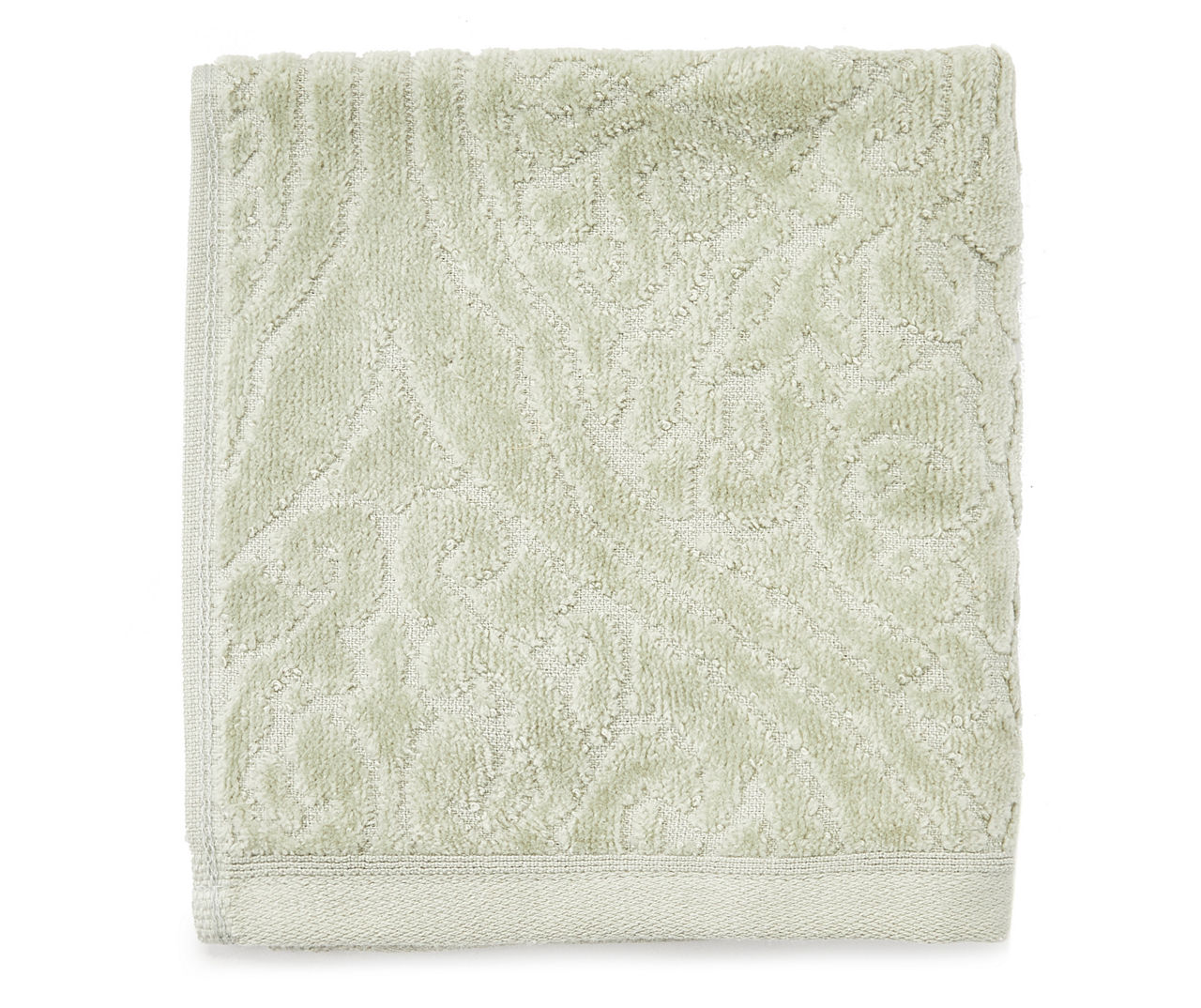 Sage Egyptian Cotton Jacquard Washcloth