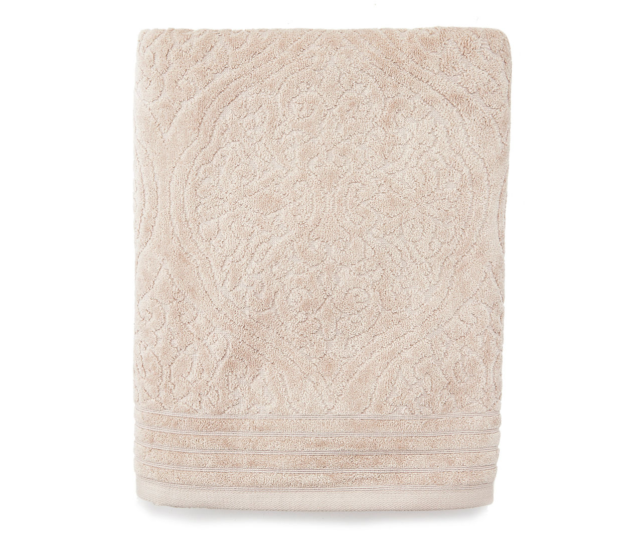 Warm Gray Egyptian Cotton Jacquard Bath Towel