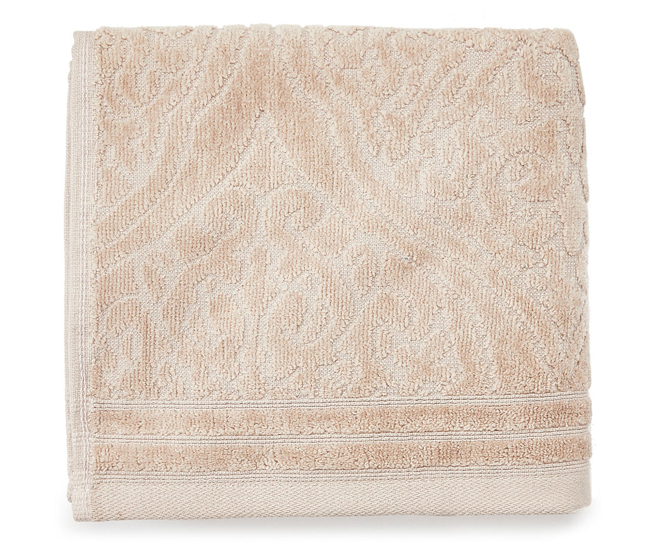 Warm Gray Egyptian Cotton Jacquard Hand Towel