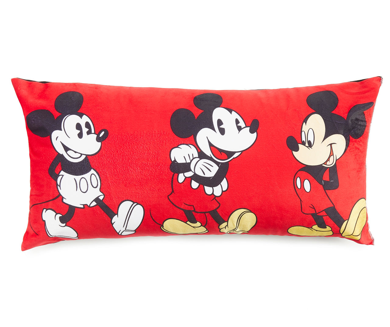 Disney Mickey Mouse Red Peekaboo 20x54 inch Body Pillow Cover, 100