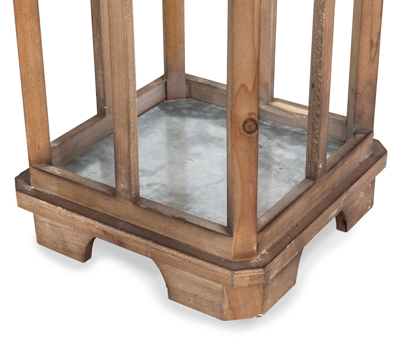 Brown Farmhouse 2-Piece Candle Lantern Set