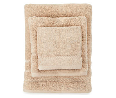 Tan 6-Piece Bath Towel Set