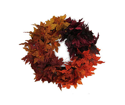 24" Maple Leaf Wreath