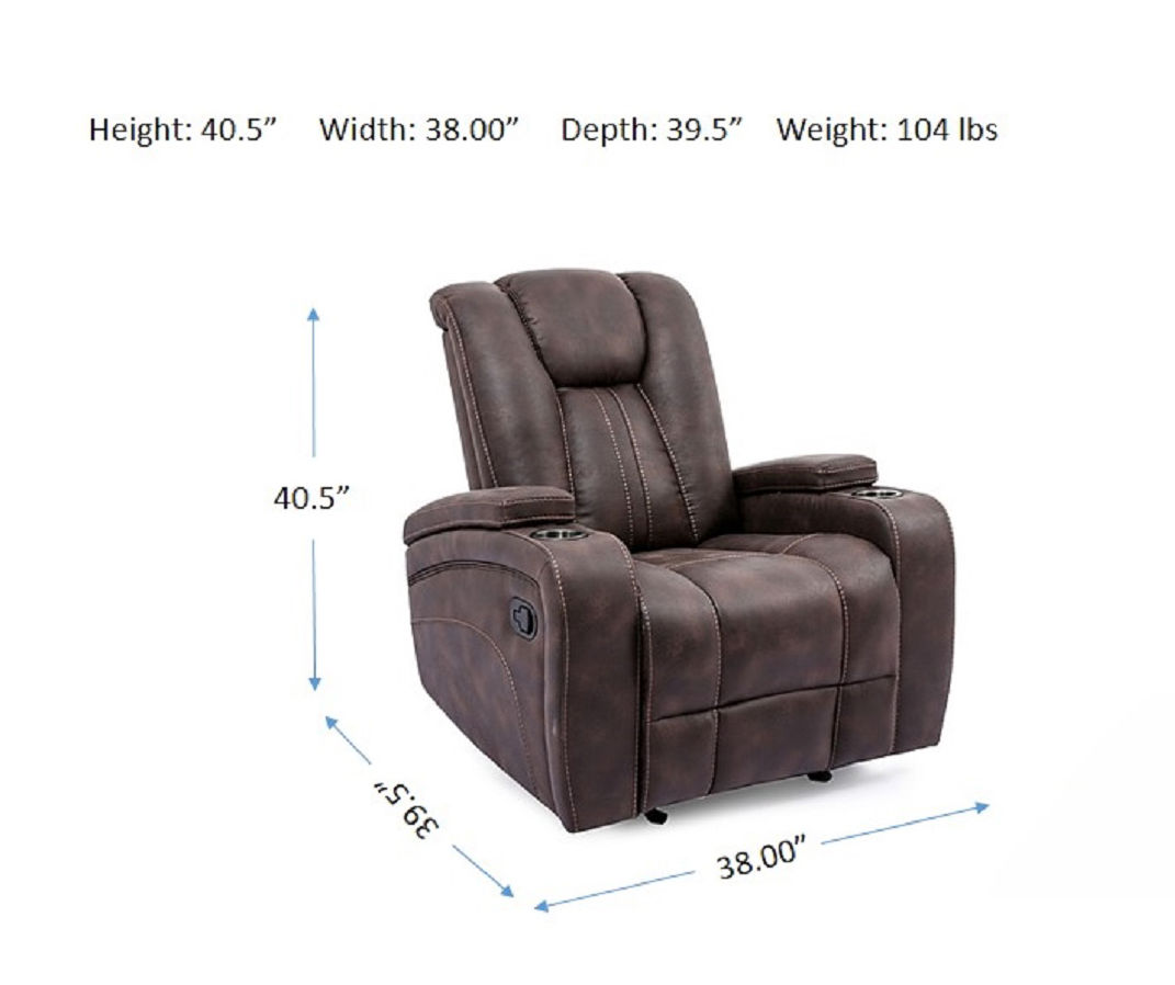 Jamestown Cowboy Brown Motion Recliner