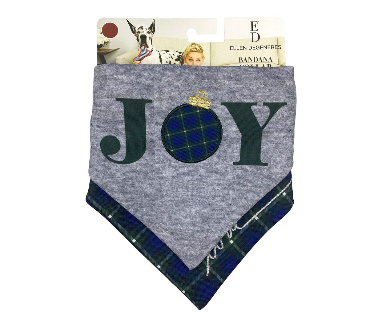 ED by Ellen DeGeneres ED by Ellen DeGeneres Dog's Green Plaid Ornament