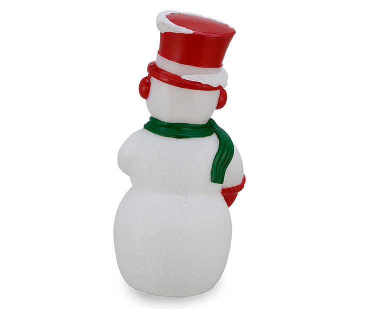 11" Vintage Snowman LED Blow Mold Decor