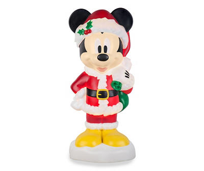24" Santa Suit Mickey Mouse LED Blow Mold Decor
