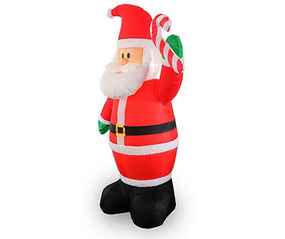 Winter Wonder Lane 8' Inflatable LED Santa & Candy Cane | Big Lots
