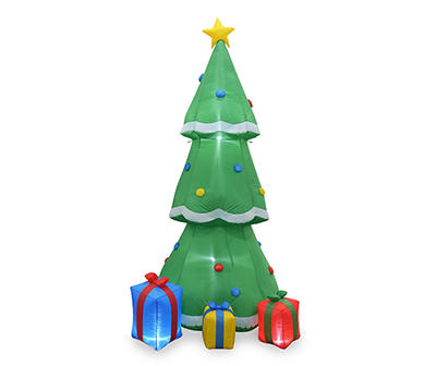 8' Inflatable LED Christmas Tree & Gifts