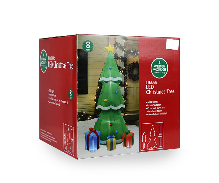 Winter Wonder Lane 8\' Inflatable LED Christmas Tree & Gifts | Big Lots