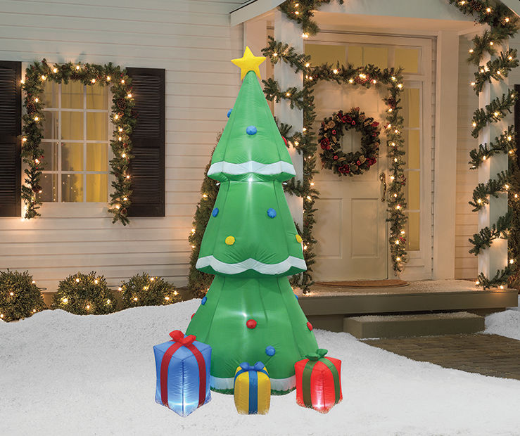 Winter Wonder Lane 8\' Inflatable LED Christmas Tree & Gifts | Big Lots