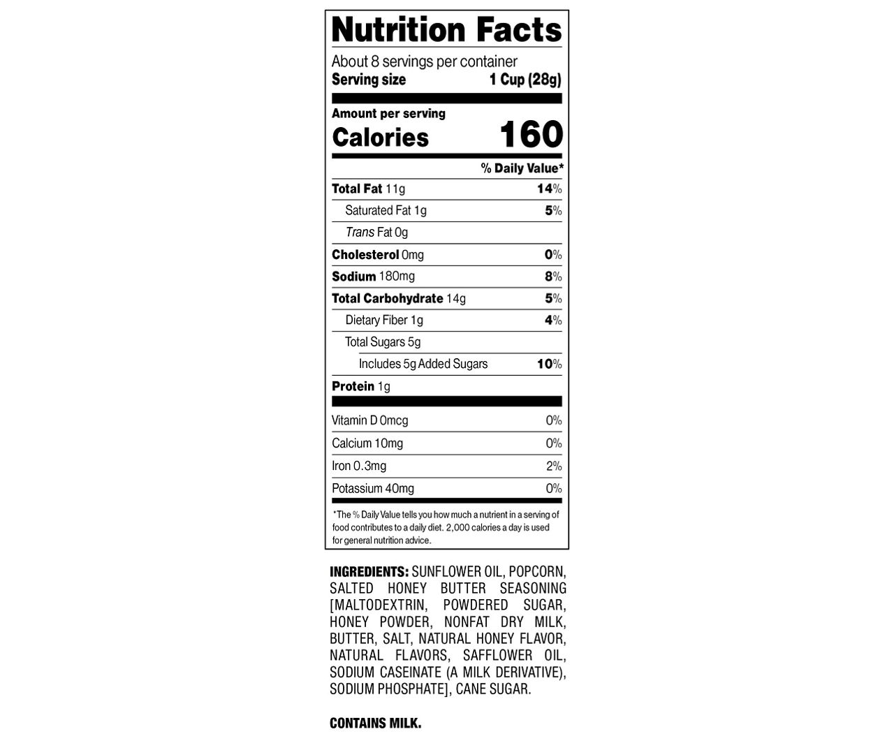 Honey Butter Kettle Corn, 7.5 Oz.