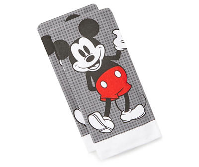Mickey Mouse Grid Kitchen Towels, 2-Pack