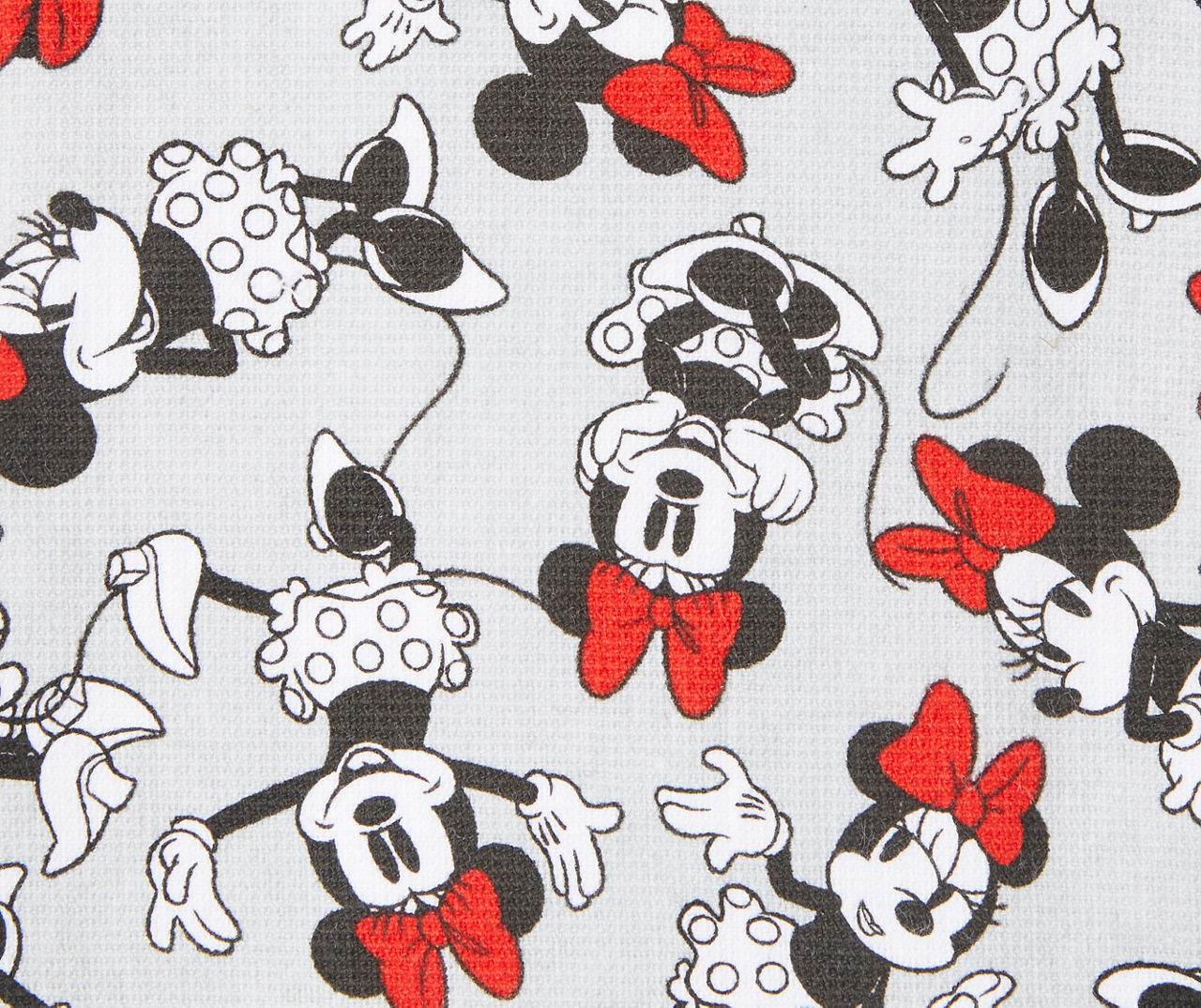 Set of 2 Disney Dish Towels Minnie & Mickey Mouse Faces Pink Tea Towel  Kitchen