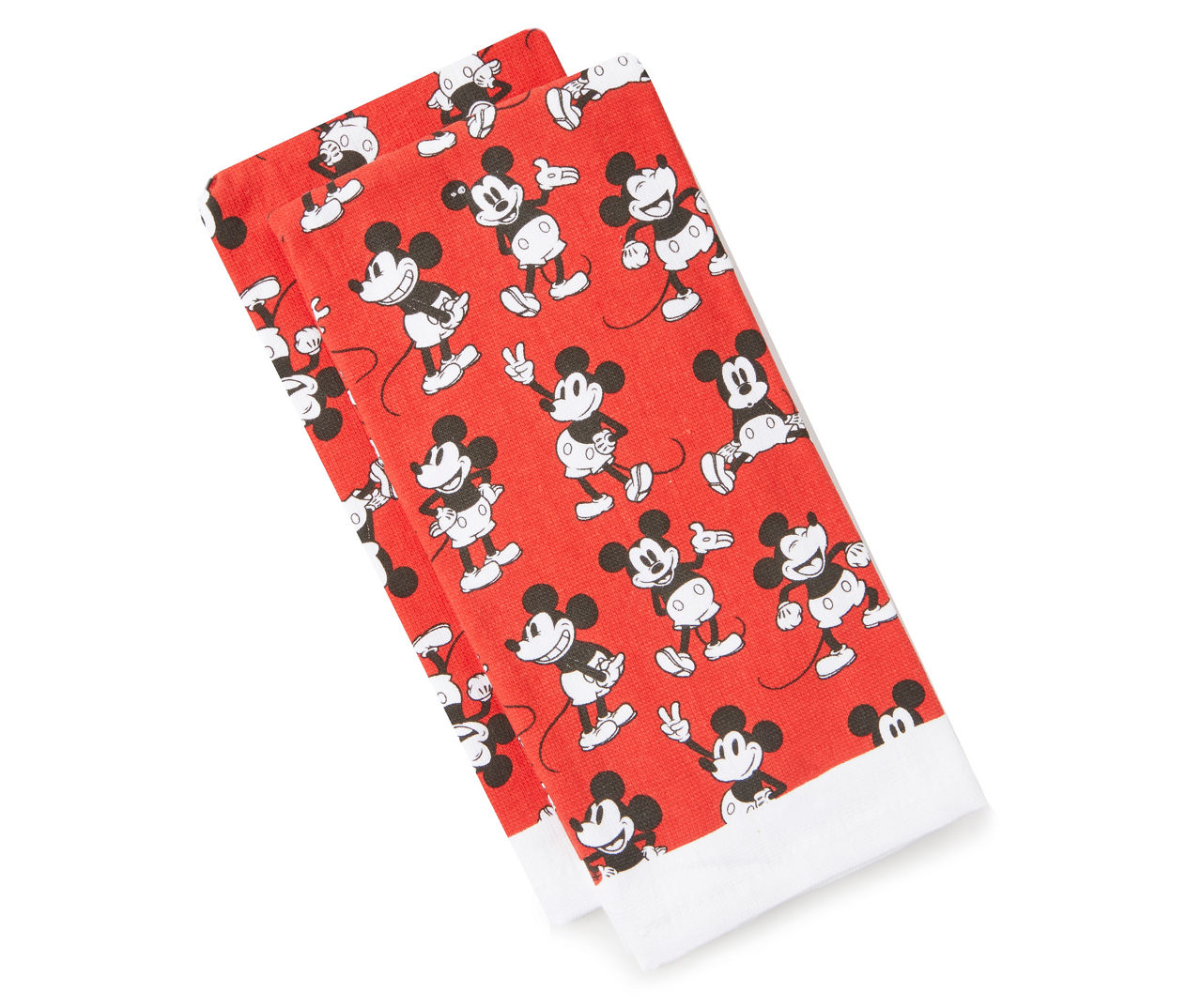 Disney Red & White Mickey & Minnie Mouse Toss Kitchen Towels, 2