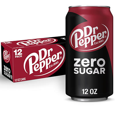 Zero Sugar Soda Cans, 12-Pack