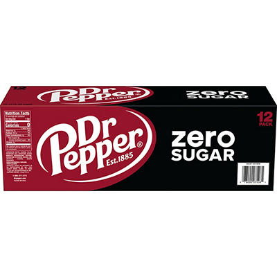 Zero Sugar Soda Cans, 12-Pack