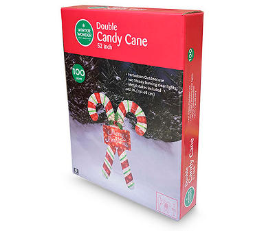 GLITTERING DOUBLE CANDY CANE