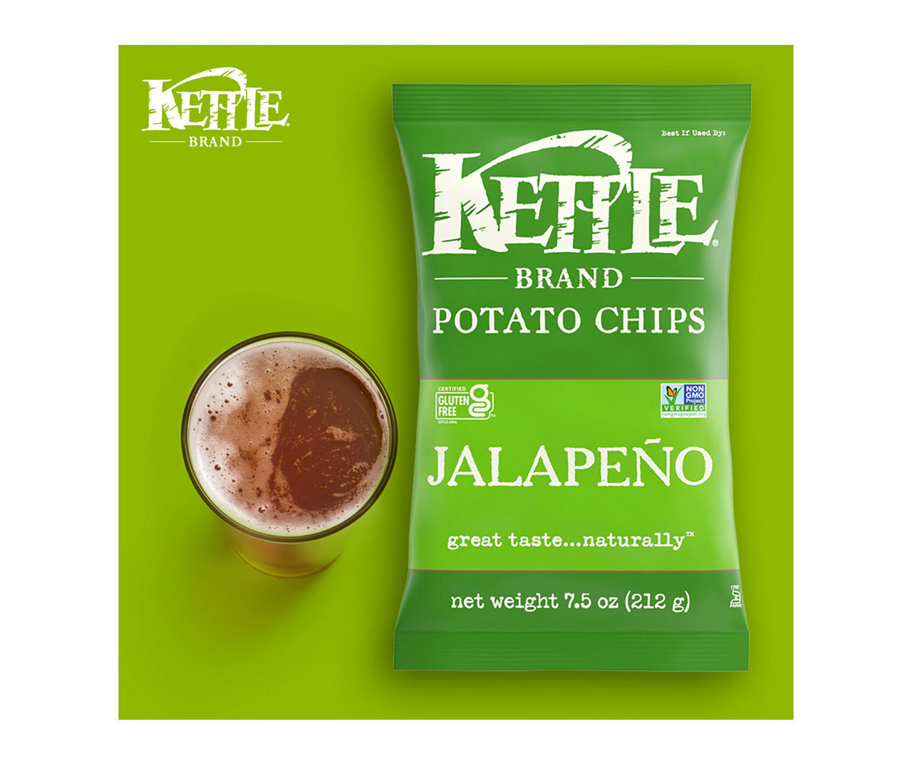 Kettle Brand Jalapeno Potato Chips 7.5 oz