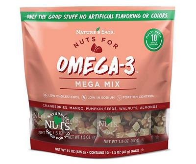 Nuts For Omega-3 Mega Trail Mix, 15 Oz.