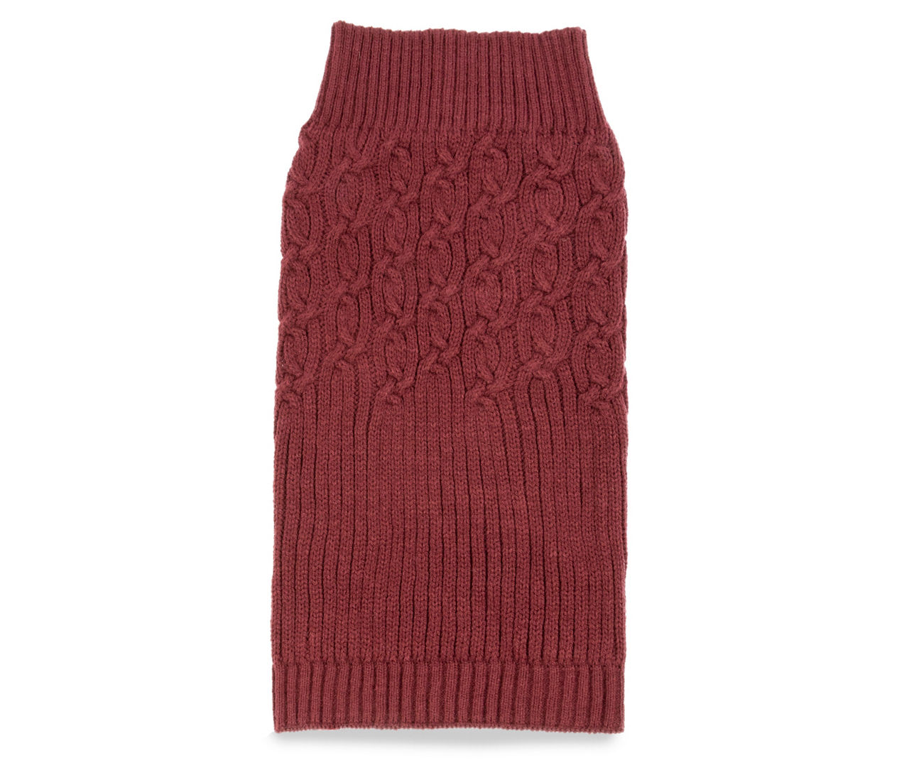 Pet X-Large Red Classic Cable Knit Sweater