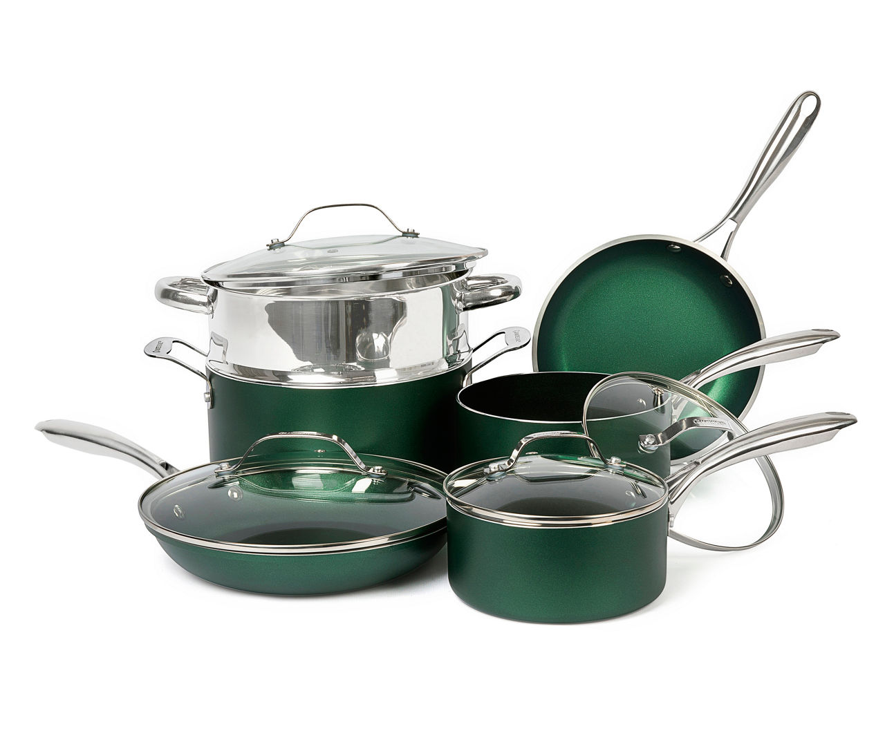 Best Buy: Granitestone 5-Piece Cookware Set Emerald 7387
