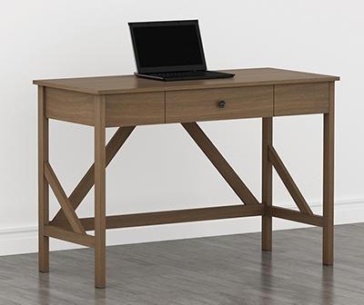 Villa Park Acorn Brown Single Drawer Desk