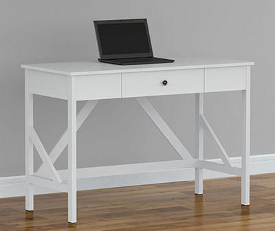 Villa Park White Single Drawer Desk