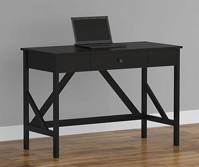 Villa Park Black Single Drawer Desk
