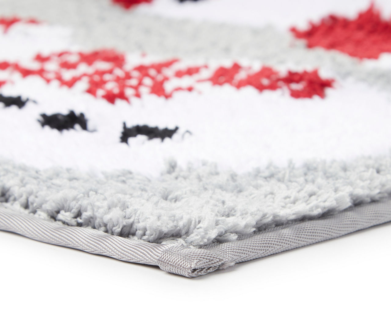 Winter Wonder Lane Gray Arctic Fox Bath Rug