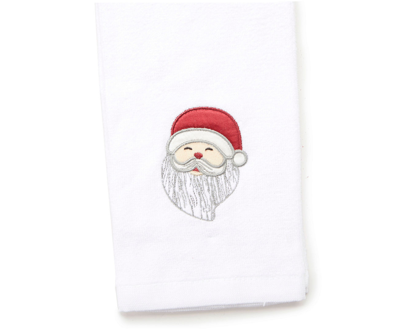 Winter Wonder Lane Santa's Workshop Cup of Cheer Green Embroidered  2-Piece Kitchen Towel Set