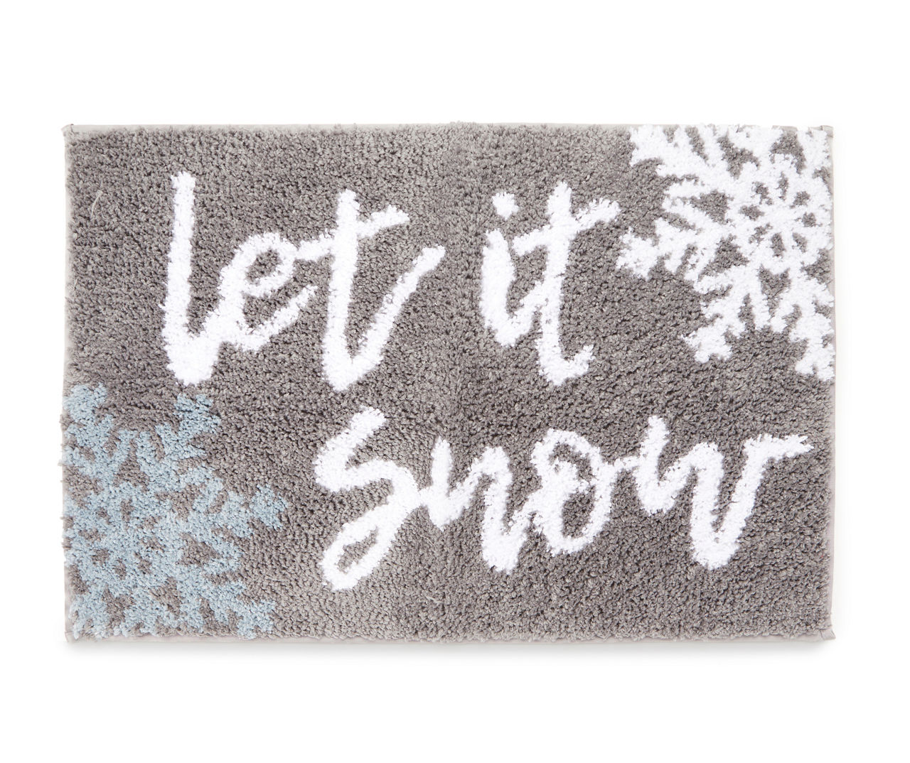 Let It Snow Doormat, Winter Doormat, Snowflake Doormat