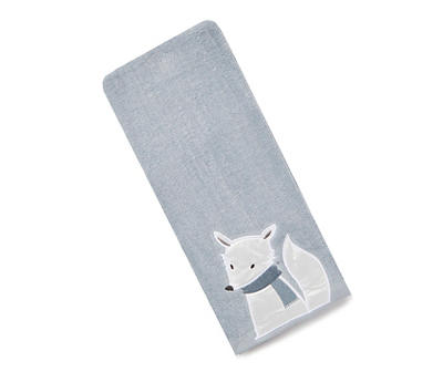 Blue Arctic Fox Hand Towel