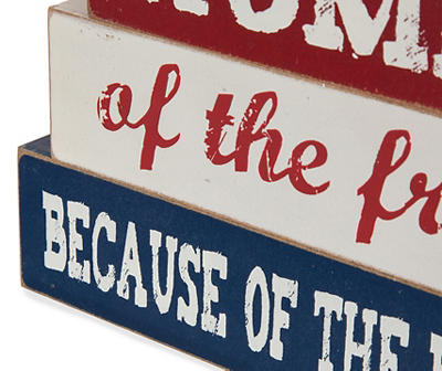 WOODEN WORD SIGN TABLE DECOR