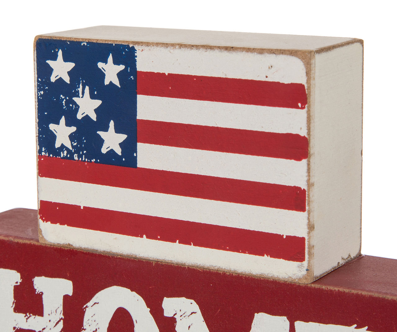 "Home of the Free" Tiered Tabletop Decor