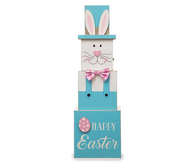 Uncle Sam & Easter Bunny Stacking Block Decor