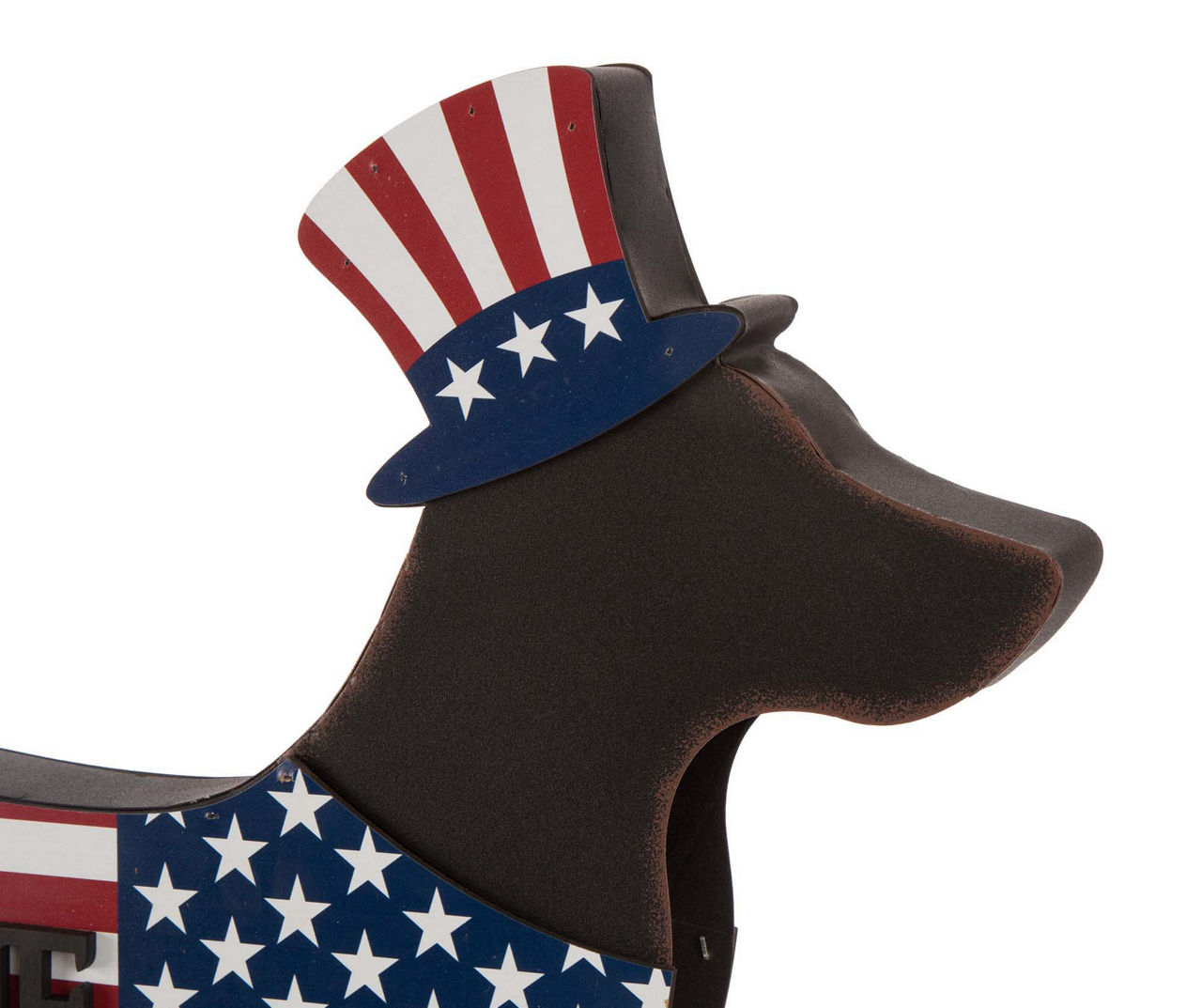 "Welcome" 2-Sided Patriotic Dachshund Decor