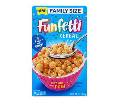 Funfetti Family Size Cereal, 17 Oz.