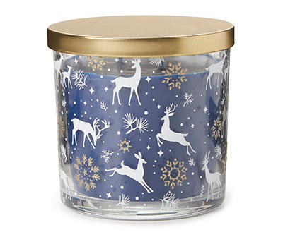 Enchanted Holiday Reindeer Decal Jar Candle, 14 Oz.