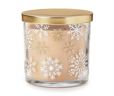 Cookies For Santa Snowflake Decal Jar Candle, 14 Oz.