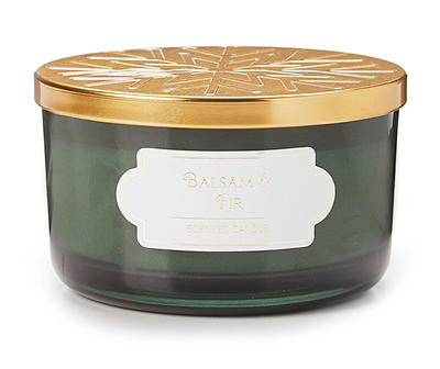Balsam & Fir 3-Wick Wide Glass Jar Candle, 14 Oz.